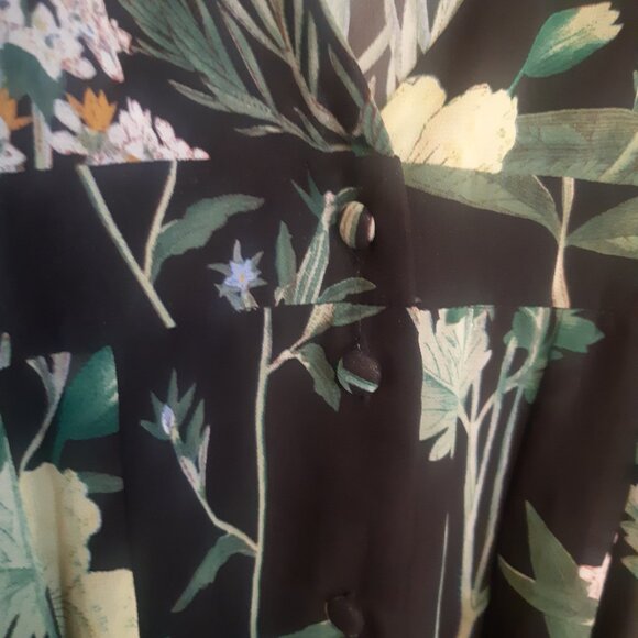 Olivaceous Floral Maxi Dress Size L – Blossom into a Walking Garden Catastrophe! - Picture 6 of 6